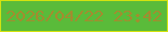 文字の大きさ：3、枠の色：d3e210、背景の色：5abb3a、文字の色：a38c2f 無料ブログパーツのブログ時計