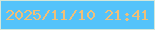 文字の大きさ：1、枠の色：d3e7db、背景の色：54c3fa、文字の色：f0bf78 無料ブログパーツのブログ時計