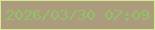 文字の大きさ：5、枠の色：d3ea92、背景の色：ac9c7d、文字の色：92c267 無料ブログパーツのブログ時計