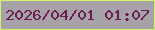 文字の大きさ：5、枠の色：d3f26c、背景の色：a6a2a8、文字の色：6d1d4d 無料ブログパーツのブログ時計