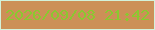 文字の大きさ：5、枠の色：d3f2da、背景の色：cc9057、文字の色：8bc830 無料ブログパーツのブログ時計