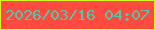 文字の大きさ：1、枠の色：d3fa1f、背景の色：ff4a3f、文字の色：53c7a7 無料ブログパーツのブログ時計