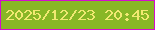 文字の大きさ：3、枠の色：d40dcf、背景の色：88b726、文字の色：f1e972 無料ブログパーツのブログ時計