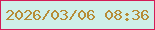 文字の大きさ：2、枠の色：d41c57、背景の色：cfefe9、文字の色：b68c36 無料ブログパーツのブログ時計