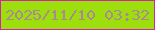 文字の大きさ：4、枠の色：d422ab、背景の色：9ddf0c、文字の色：ad8892 無料ブログパーツのブログ時計