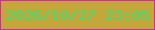 文字の大きさ：1、枠の色：d429a5、背景の色：c4a73b、文字の色：3bdf74 無料ブログパーツのブログ時計