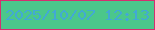 文字の大きさ：3、枠の色：d42f70、背景の色：4bc78b、文字の色：42a9d4 無料ブログパーツのブログ時計