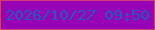 文字の大きさ：3、枠の色：d43b7a、背景の色：9704b8、文字の色：1e5bbf 無料ブログパーツのブログ時計