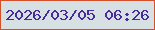 文字の大きさ：4、枠の色：d4502a、背景の色：d7e0e3、文字の色：492c9b 無料ブログパーツのブログ時計