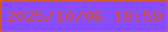 文字の大きさ：1、枠の色：d45926、背景の色：884cff、文字の色：d94d2c 無料ブログパーツのブログ時計