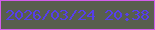 文字の大きさ：1、枠の色：d45ded、背景の色：585e4f、文字の色：563eea 無料ブログパーツのブログ時計