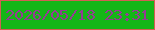 文字の大きさ：2、枠の色：d45e53、背景の色：15b617、文字の色：953c93 無料ブログパーツのブログ時計
