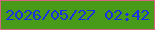 文字の大きさ：3、枠の色：d46682、背景の色：479b19、文字の色：1c30e3 無料ブログパーツのブログ時計