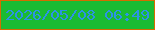 文字の大きさ：4、枠の色：d46c00、背景の色：1abb33、文字の色：2c93e5 無料ブログパーツのブログ時計