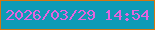 文字の大きさ：5、枠の色：d47610、背景の色：0e9bb6、文字の色：e464de 無料ブログパーツのブログ時計
