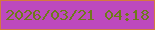 文字の大きさ：5、枠の色：d4793e、背景の色：bd49bd、文字の色：6e7a1b 無料ブログパーツのブログ時計