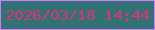 文字の大きさ：5、枠の色：d47af6、背景の色：307275、文字の色：e03170 無料ブログパーツのブログ時計