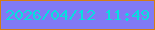 文字の大きさ：3、枠の色：d47d14、背景の色：807af5、文字の色：06e0dd 無料ブログパーツのブログ時計