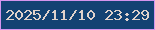 文字の大きさ：5、枠の色：d495ee、背景の色：134273、文字の色：e0d2cc 無料ブログパーツのブログ時計