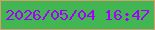 文字の大きさ：1、枠の色：d49f6a、背景の色：41b652、文字の色：a300f8 無料ブログパーツのブログ時計
