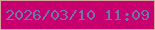 文字の大きさ：3、枠の色：d4a49f、背景の色：c8006e、文字の色：7175ad 無料ブログパーツのブログ時計