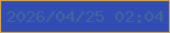 文字の大きさ：1、枠の色：d4a546、背景の色：314cb2、文字の色：40679b 無料ブログパーツのブログ時計