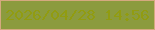文字の大きさ：5、枠の色：d4a97f、背景の色：8b9b3e、文字の色：919c11 無料ブログパーツのブログ時計