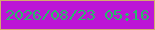 文字の大きさ：3、枠の色：d4aa6e、背景の色：bc15d6、文字の色：2ab86b 無料ブログパーツのブログ時計