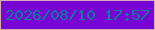 文字の大きさ：1、枠の色：d4abb7、背景の色：7706d5、文字の色：0a7b9d 無料ブログパーツのブログ時計