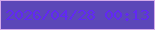 文字の大きさ：2、枠の色：d4abea、背景の色：5c47b8、文字の色：6228f4 無料ブログパーツのブログ時計