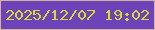 文字の大きさ：3、枠の色：d4b39b、背景の色：6e42b9、文字の色：d4db33 無料ブログパーツのブログ時計