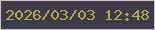 文字の大きさ：5、枠の色：d4bfc2、背景の色：3d3a49、文字の色：b1a949 無料ブログパーツのブログ時計