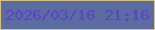 文字の大きさ：5、枠の色：d4c381、背景の色：5b6ca1、文字の色：5a42c8 無料ブログパーツのブログ時計