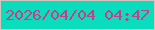 文字の大きさ：5、枠の色：d4c5be、背景の色：09ddbe、文字の色：c43f83 無料ブログパーツのブログ時計