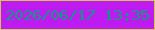 文字の大きさ：5、枠の色：d4c64a、背景の色：be1af2、文字の色：10968a 無料ブログパーツのブログ時計