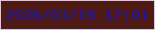 文字の大きさ：5、枠の色：d4c7e9、背景の色：4f1914、文字の色：1514b0 無料ブログパーツのブログ時計
