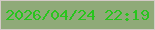 文字の大きさ：2、枠の色：d4cac7、背景の色：8faa78、文字の色：28c51d 無料ブログパーツのブログ時計