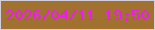 文字の大きさ：5、枠の色：d4ceda、背景の色：a1712f、文字の色：f018fb 無料ブログパーツのブログ時計