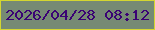 文字の大きさ：3、枠の色：d4d631、背景の色：768a74、文字の色：3a0274 無料ブログパーツのブログ時計
