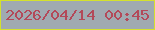 文字の大きさ：4、枠の色：d4e12e、背景の色：a0aab1、文字の色：b34959 無料ブログパーツのブログ時計