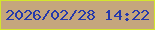 文字の大きさ：1、枠の色：d4e52d、背景の色：c5a67d、文字の色：2639ab 無料ブログパーツのブログ時計