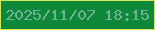 文字の大きさ：1、枠の色：d4e562、背景の色：0d8839、文字の色：70b197 無料ブログパーツのブログ時計