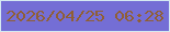 文字の大きさ：5、枠の色：d4e9f1、背景の色：746ed5、文字の色：905f34 無料ブログパーツのブログ時計