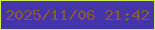 文字の大きさ：1、枠の色：d4ec53、背景の色：4436a9、文字の色：89563a 無料ブログパーツのブログ時計