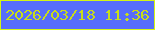 文字の大きさ：4、枠の色：d4f513、背景の色：576dfb、文字の色：c8dd19 無料ブログパーツのブログ時計