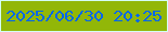 文字の大きさ：5、枠の色：d4fdf5、背景の色：92b708、文字の色：0066ed 無料ブログパーツのブログ時計