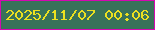 文字の大きさ：2、枠の色：d507b1、背景の色：387259、文字の色：ebe020 無料ブログパーツのブログ時計