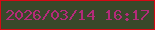 文字の大きさ：1、枠の色：d50914、背景の色：39482a、文字の色：b42b7a 無料ブログパーツのブログ時計