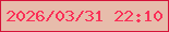 文字の大きさ：2、枠の色：d51339、背景の色：e7bcab、文字の色：fa3057 無料ブログパーツのブログ時計