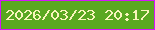 文字の大きさ：1、枠の色：d514fb、背景の色：5aa821、文字の色：f9f5bb 無料ブログパーツのブログ時計